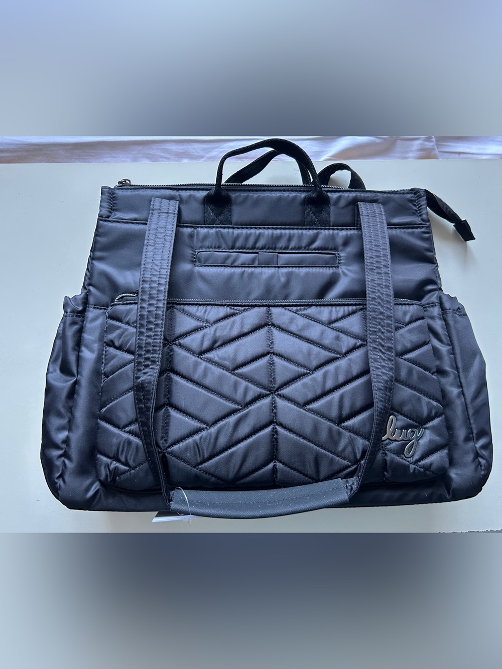 LUG SOPRANO TOTE BAG MIDNIGHT BLACK NWT